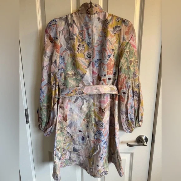 Zimmermann Women's Linen Floral Dress. Size 1 - Picture 9 of 10
